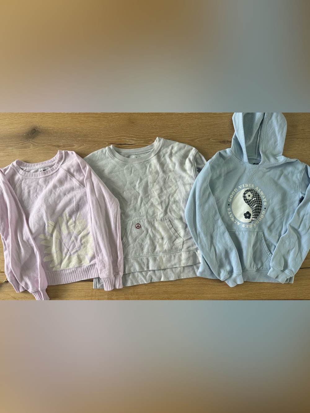 3 Kids Pastel Sweatshirts size 10-12